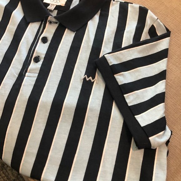 Polo with Light and Dark Blue Stripes - Picture 3 of 3